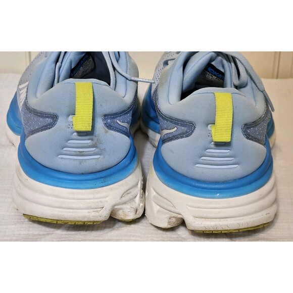Size 11 2E - Hoka One One Bondi 8 Wide Blue Worn, No Box - Picture 5 of 8